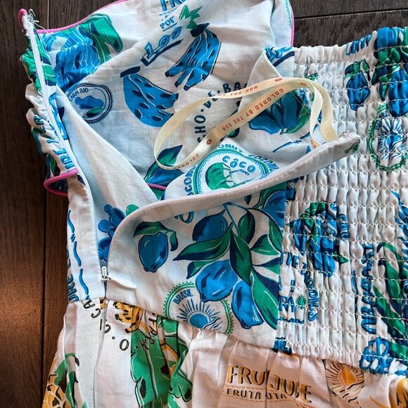 FARM Rio Strapless Tropical Print Dress - Picture 8 of 10